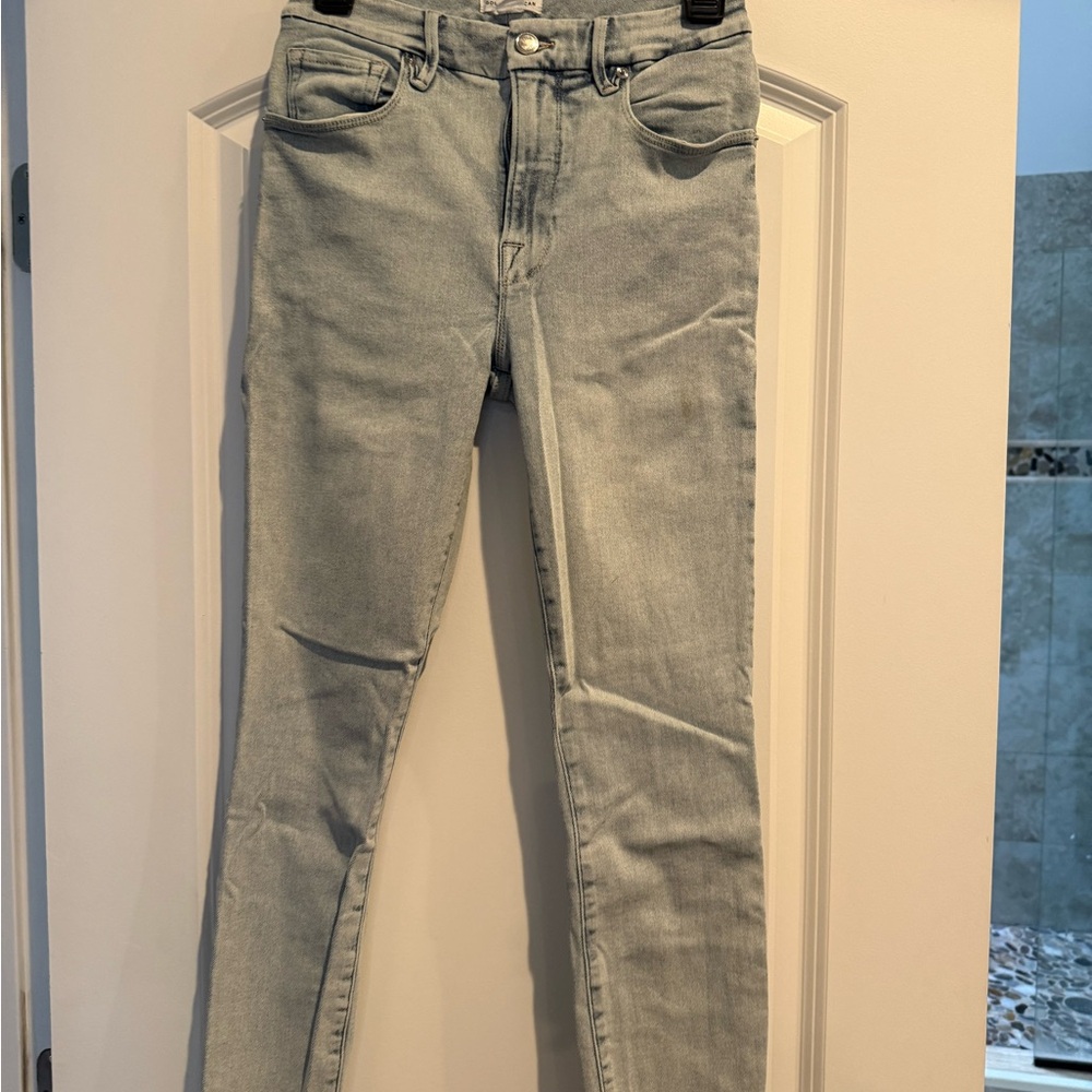 Good American Light Gray Skinny Jeans